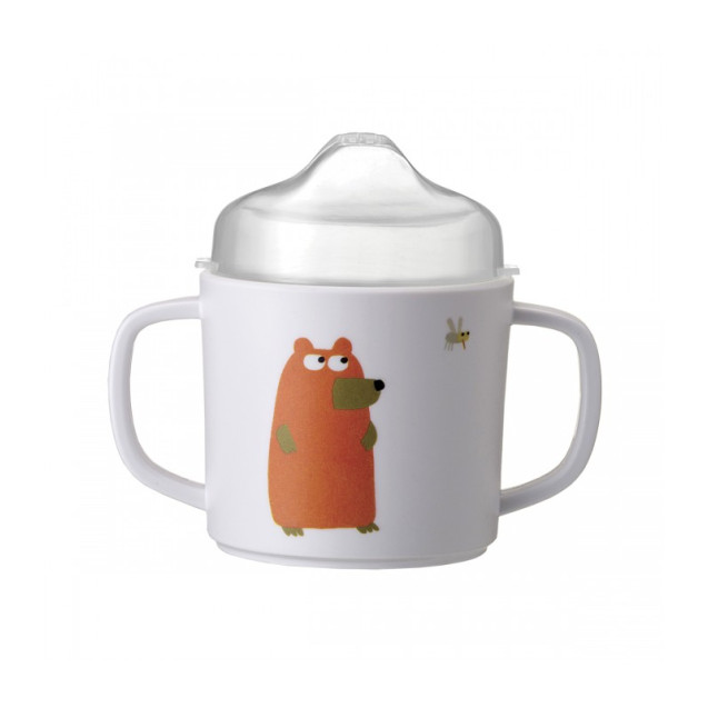 Ποτηρακι Με Δυο Χερουλια Με Αποσπωμενο Καπακι...