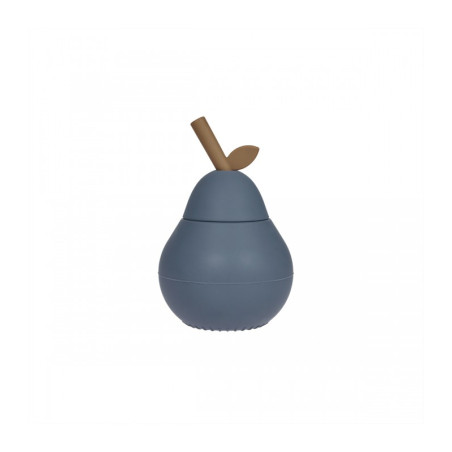 Ποτηράκι Αχλάδι Σιλικόνης Oyoy Μπλε 13,5 Εκ Ύψος