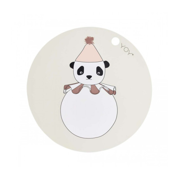 Σουπλά Σιλικόνης Panda Oyoy Εκρού