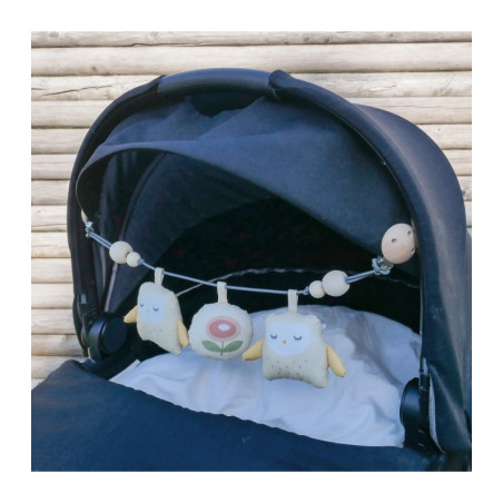 Γιρλάντα Καροτσιού Liv Owl Από 100% Οργανικό Βαμβάκι