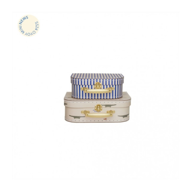 Σετ 2 Χάρτινων Βαλιτσών Κροκόδειλος Oyoy