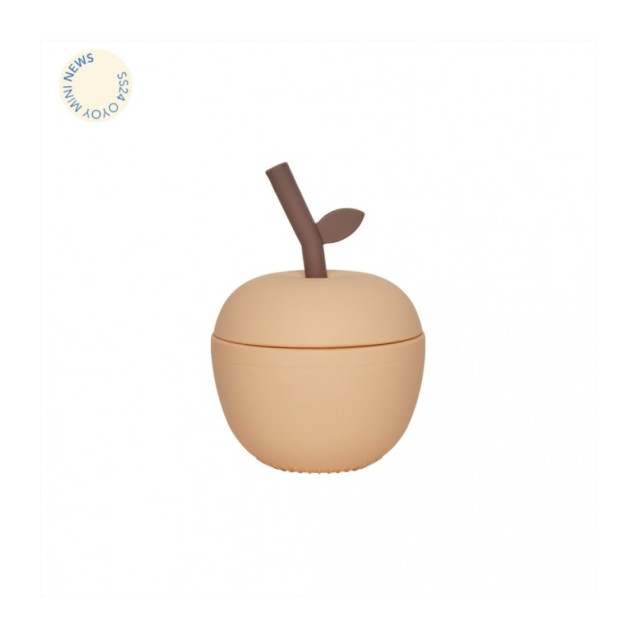 Ποτηράκι Σιλικόνης Ροδακινί Μεντα Ουου