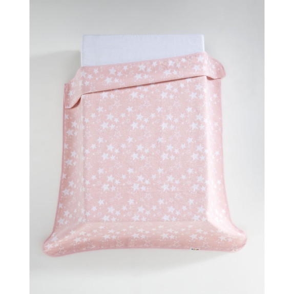 Κουβέρτα Mora Ecology 80Χ110 Ροζ 65% Βαμβακι & 35%...