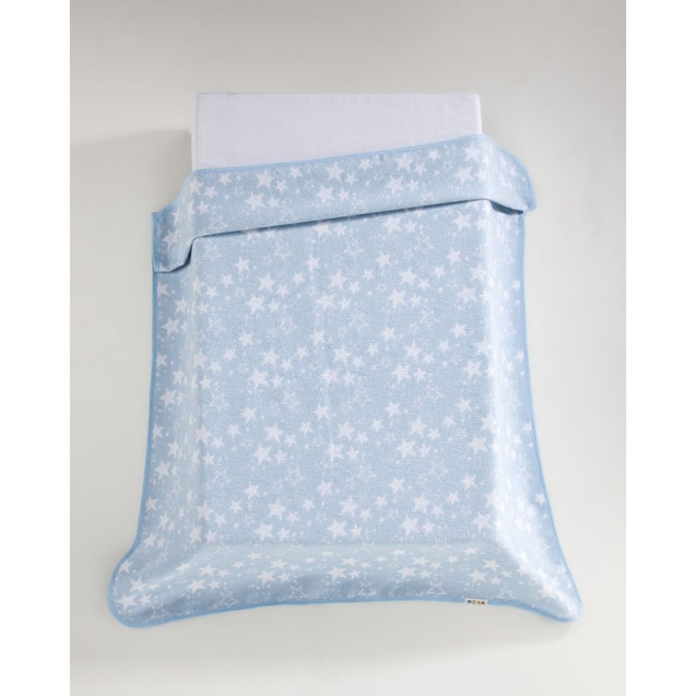 Κουβέρτα Mora Ecology 80Χ110 Γαλαζιο 65%...