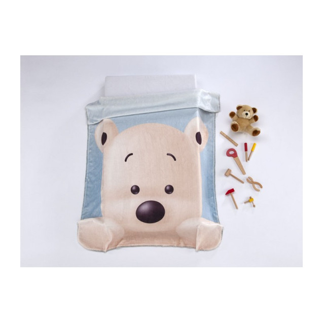 Κουβερτα Mora  Lumpy 110Χ140 Αρκούδος  100%Pol