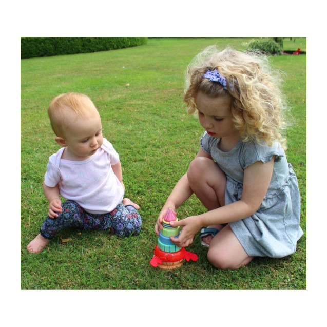 Ξύλινος Κύβος Στοίβαξης Καβούρι Orange Tree Toys