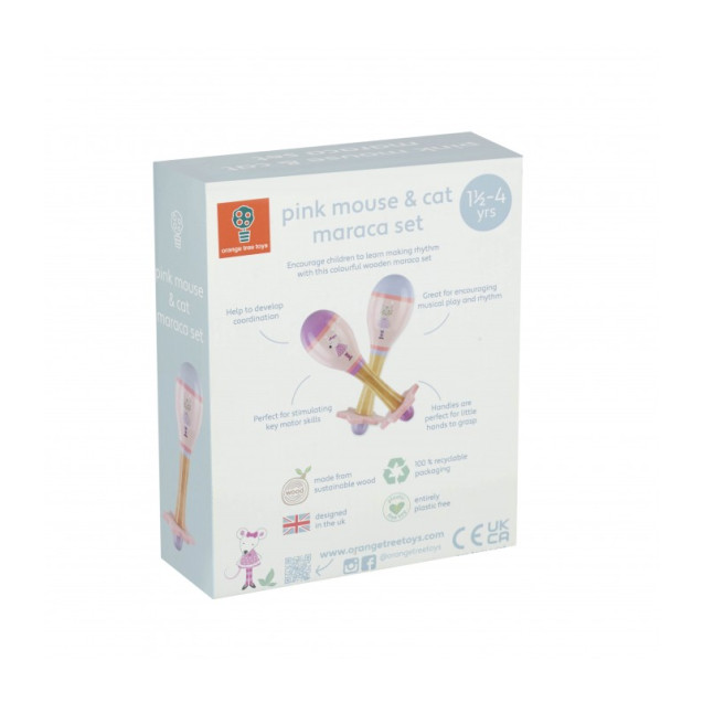 Μαράκες Σετ Ποντίκι & Μαιμού Orange Tree Toys