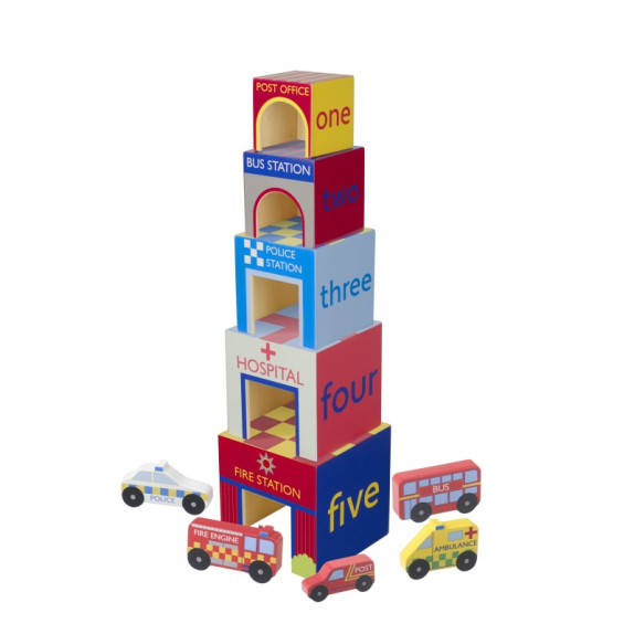 Κυβοι Στοίβαξης Αστυνομία Orange Tree Toys