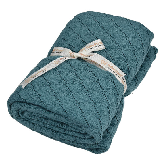 Βρεφική Κουβέρτα πλεκτή Bebe Stars Green 308-174