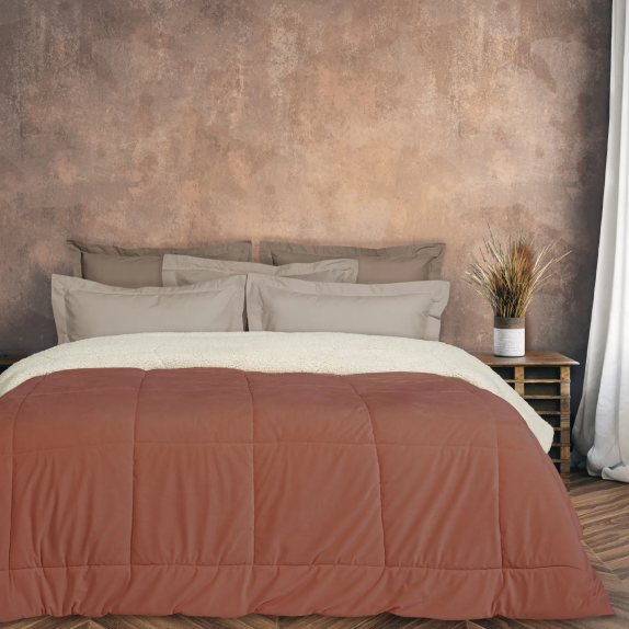 Κουβερτοπάπλωμα Μονό με Sherpa Das Home 1173 160x240