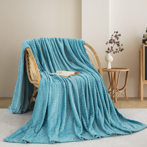 Κουβερτα Fleece Υπερδιπλη 220X240 Adam Home (550) Aqua(25)