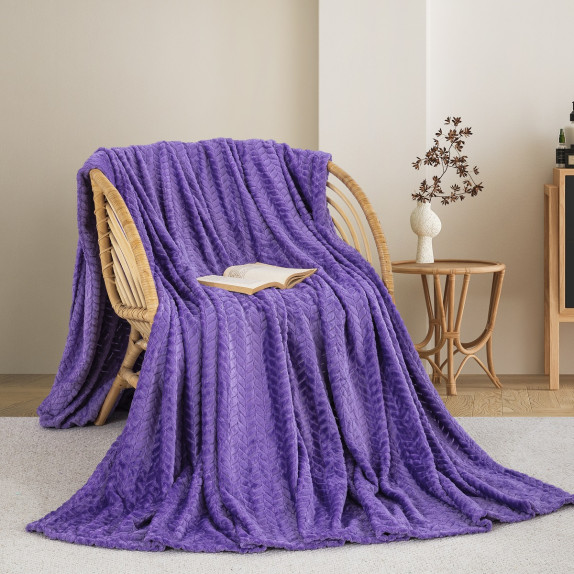 Κουβερτα Fleece Υπερδιπλη 220X240 Adam Home (550) Purple(73)