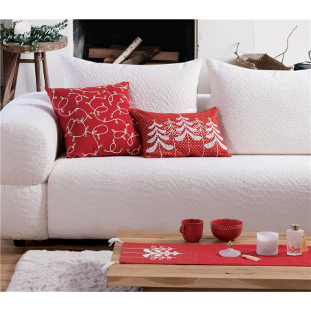 Χριστουγεννιάτικο Διακοσμητικό Μαξιλάρι Nef-Nef Elegant Christmas Red 30x45