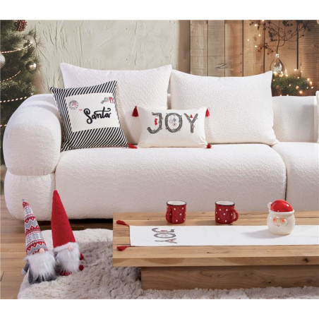 Χριστουγεννιάτικο Διακοσμητικό Μαξιλάρι Nef-Nef Christmas Is All Around Ecru 45x45