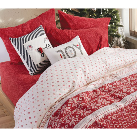 Σετ Παπλωματοθήκη Υπέρδιπλη Nef-Nef Holy Joly Red 240x230