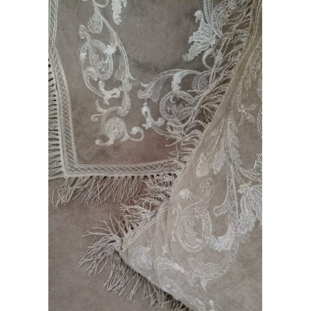 F&L 45X105 Μπορντουρα-Χ-Κροσσι Βελουδο Moka(Ασημι)