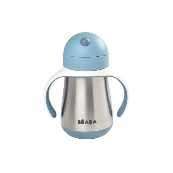 Μπουκάλι Θερμός Ανοξείδωτο Με Λαβές 250ml +8μ Windy Blue...