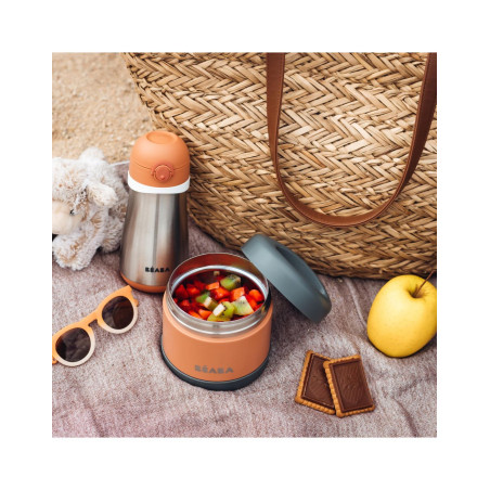 Θερμός Φαγητού 500ml Mineral grey/Terracotta BR78716