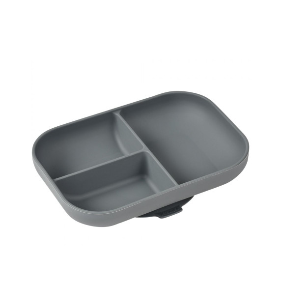 Πιάτο Σιλικόνης Με Χωρίσματα Mineral Grey BR78719