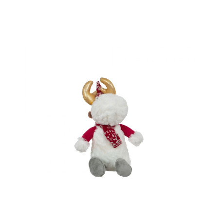 Λούτρινο Manon Des Pres White Santa Deer 25cm BR78767