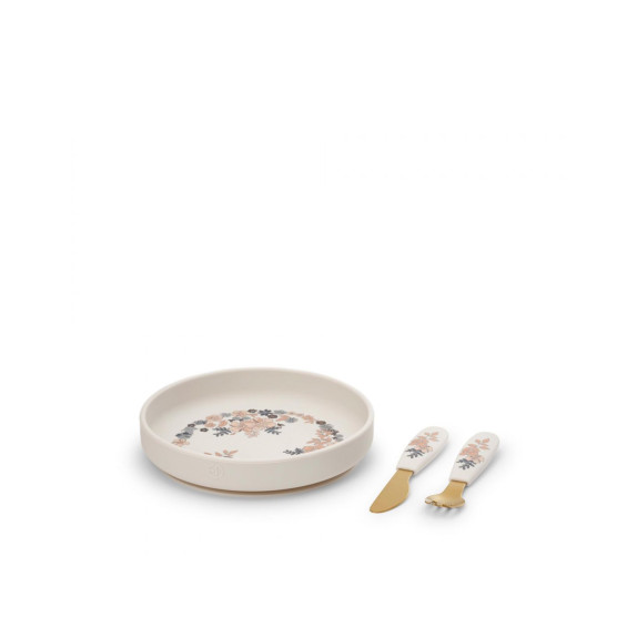 Σετ Φαγητού 2 Τεμαχίων Με Πιάτο Elodie Με Αντιολισθιτική...