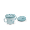 Ποτήρι Done By Deer Με Λαβές Και Στόμιο + Snack Cup Elphee Blue BR78101