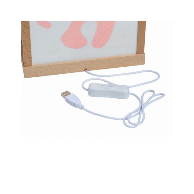 Πορτατίφ Αποτύπωμα Baby Art Family Light Wooden...