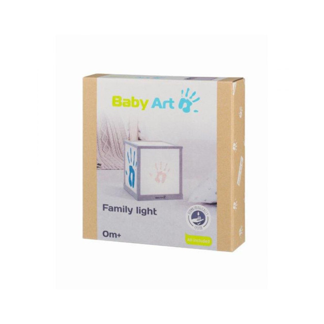 Πορτατίφ Αποτύπωμα Baby Art Family Light Wooden...