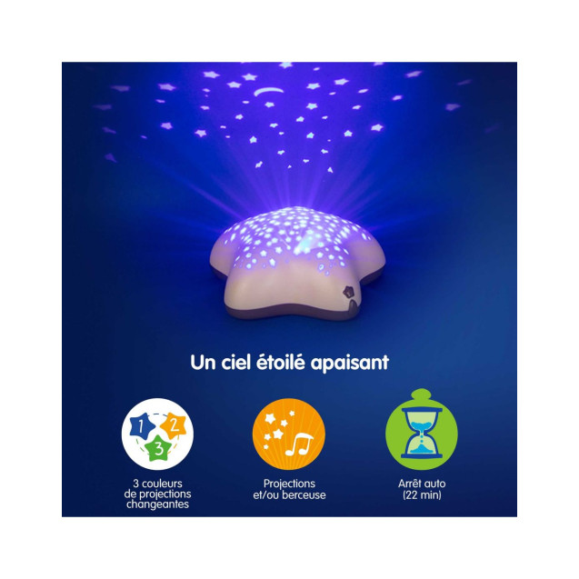 Προβολέας Με Μουσική Pabobo Star Blue BR76570