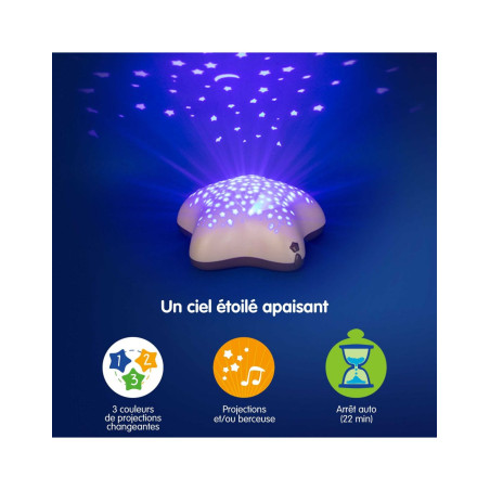 Προβολέας Με Μουσική Pabobo Star Blue BR76570