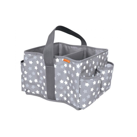 Τσαντάκι/Καλαθάκι Καλλυντικών Μωρού Stars Grey BR77340