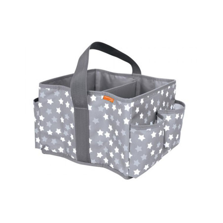 Τσαντάκι/Καλαθάκι Καλλυντικών Μωρού Stars Grey BR77340