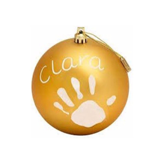 Χριστουγεννιάτικη Μπάλα Baby Art Mat Gold με Αποτύπωμα Μωρού BR73429