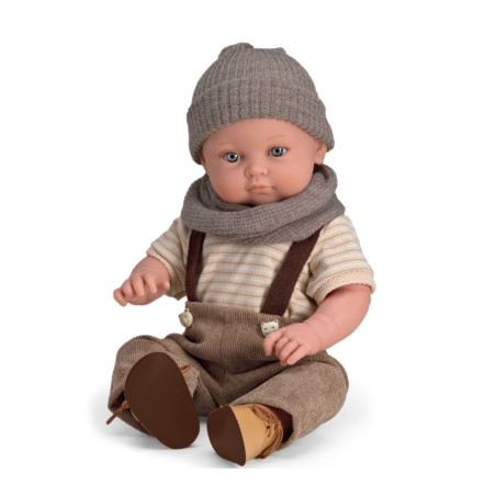 Κούκλα Magic Baby Arthur Με Κοτλέ Σαλοπέτα Και Σκούφο 45εκ. MB46615