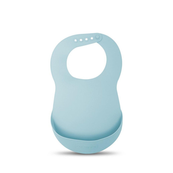 Σαλιάρα Σιλικόνης Blue 1τεμ Suavinex