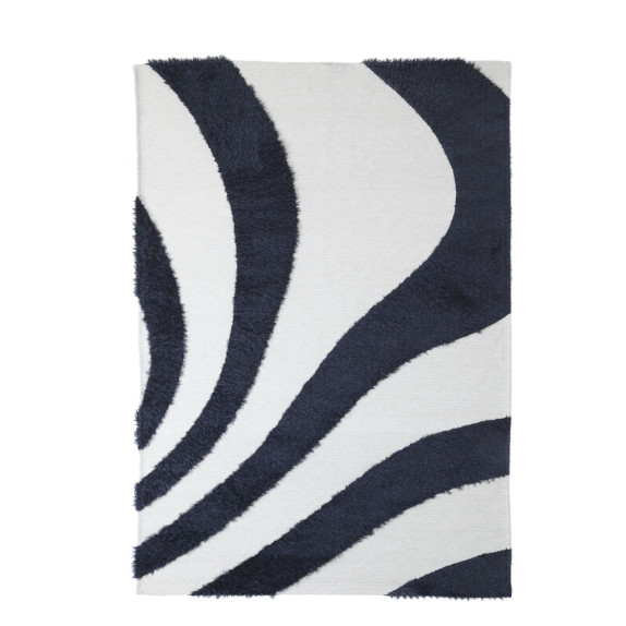 Χαλί Toscana Shaggy BRANCO BLACK WHITE Royal Carpet - 160...