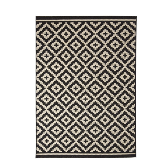 Χαλί Διάδρομος Ψάθινο Royal Carpet Flox BLACK 721K 67x140