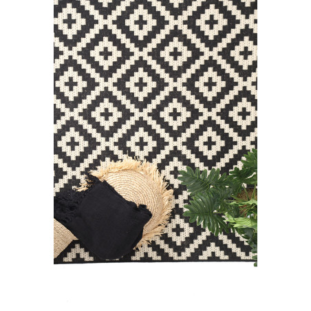 Χαλί Διάδρομος Ψάθινο Royal Carpet Flox BLACK 721K 67x140