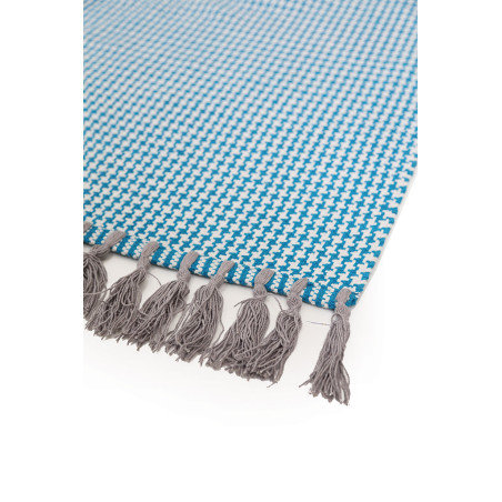 Χαλί Royal Carpet Urban Cotton Kilim Houndstooth Caribbean Sea 130x190