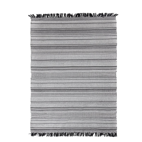 Χαλί Royal Carpet Urban Cotton Kilim Samaira Black White 160x230