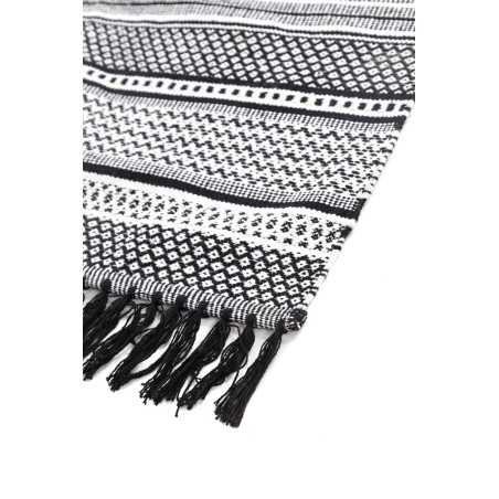 Χαλί Royal Carpet Urban Cotton Kilim Samaira Black White 160x230