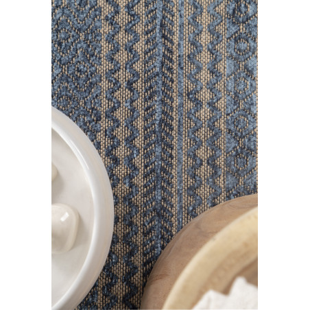 Χαλί Διάδρομος Royal Carpet Gloria Cotton Blue 34 65x200