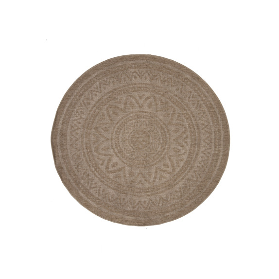 Χαλί Ψάθινο Στρόγγυλο Royal Carpet Avanos 8871 White Δ160