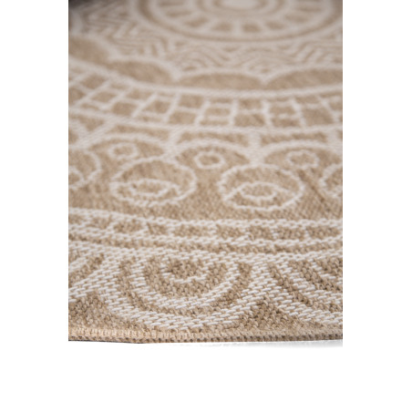 Χαλί Ψάθινο Στρόγγυλο Royal Carpet Avanos 8893 White Δ160