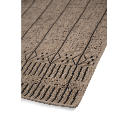 Χαλί Διάδρομος Ψάθινο Royal Carpet Avanos 9004 Black 80x150