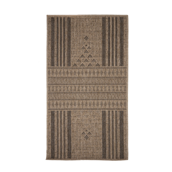 Χαλί Διάδρομος Ψάθινο Royal Carpet Avanos 9012 Black 80x150