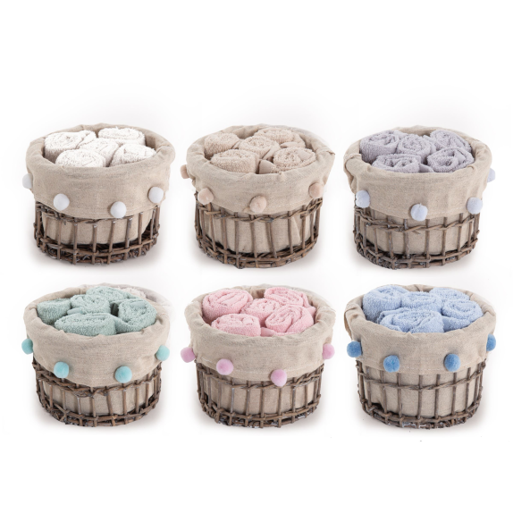 Καλαθάκι Με Λαβέτες 5 Τεμαχίων Nef-Nef Please 30Χ30...