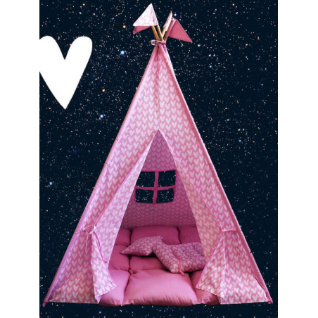 Παραμυθένια Παιδική Σκηνή Υφασμάτινη Μεγάλη BabyBliss Με Παχύ Στρώμα Και Μαξιλαράκια Follow Your Heart