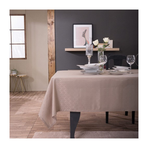 Τραπεζομάντηλο Teoran Dieppe - 160x250cm + 12 πετσέτες
