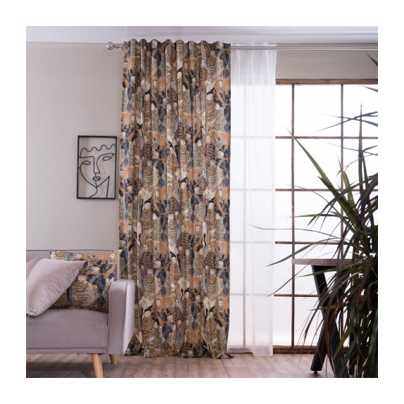 Κουρτίνα (Έτοιμη Ραμμένη) Teoran Lorca - 140x275cm